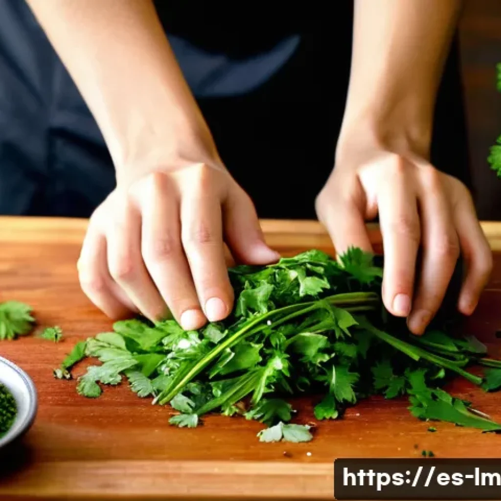 아시아 vs 중동 향신료 블렌드의 차이점 - **Prompt:** A close-up, high-angle shot of a chef's (or home cook's) hands, respectfully gloved, met...